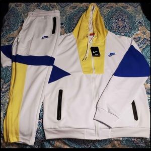 yellow nike sweat suits
